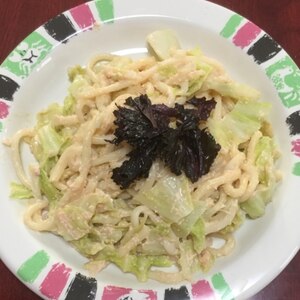 たらこキャベツ焼きうどん